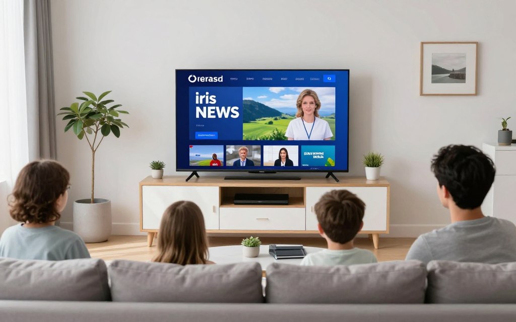 Irish live channels and catch-up viewing on a television