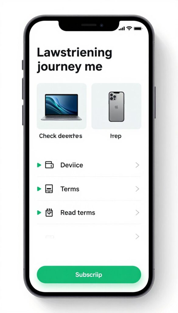 Mobile CTA journey for iptv subscription ireland research