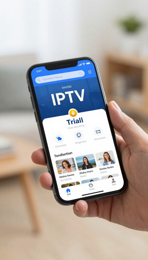 mobile device testing an IPTV trial safely